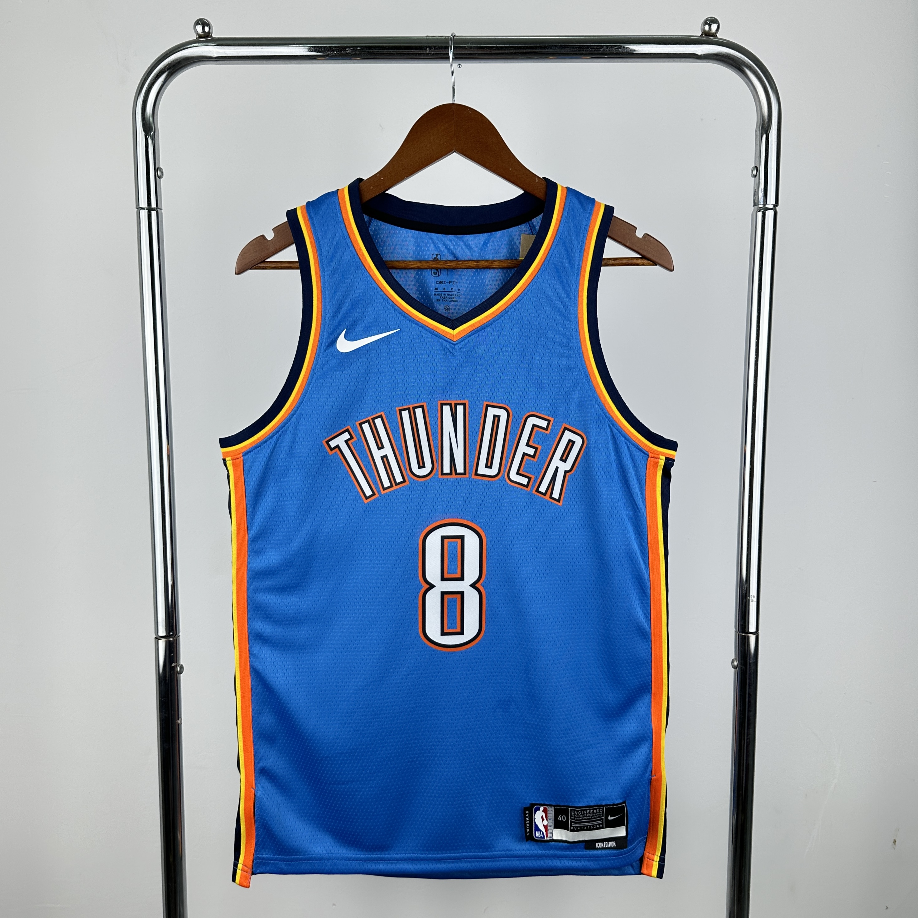 Men Oklahoma City Thunder 8 Williams blue 2025 NBA jersey